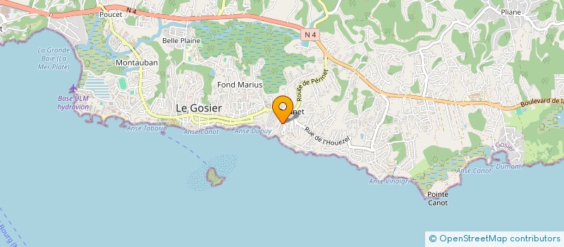 localisation de l'entreprise PALM BEACH à LE GOSIER