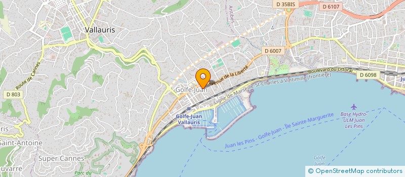 localisation de l'entreprise PALM EDEN  VALLAURIS