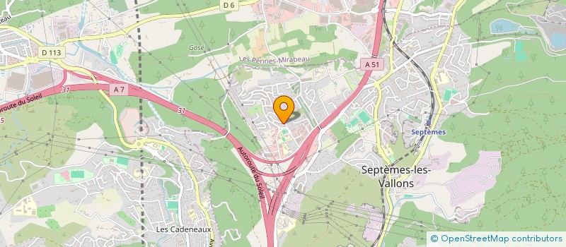 localisation de l'entreprise PALM IMMO  SEPTEMES LES VALLONS