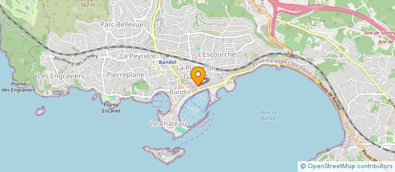 localisation de l'entreprise PALM INVEST  BANDOL