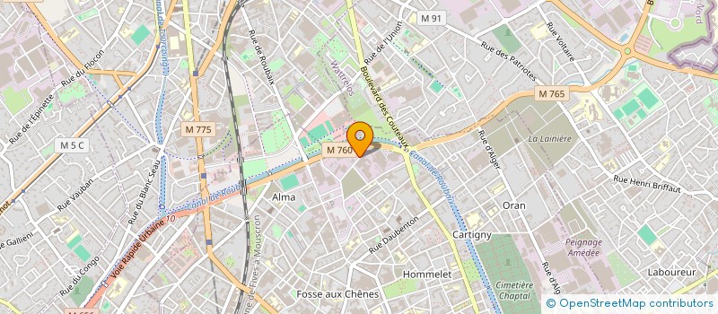 localisation de l'entreprise PALM-INVESTS  ROUBAIX