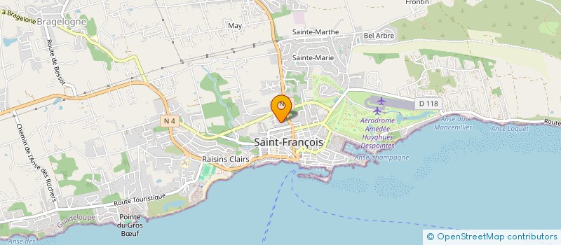 localisation de l'entreprise PALM'L INVEST à SAINT-FRANCOIS