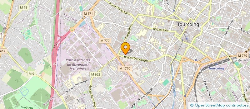 localisation de l'entreprise PALM LABZ à TOURCOING