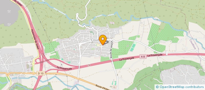 localisation de l'entreprise PALM TRANSPORT  COUDOUX