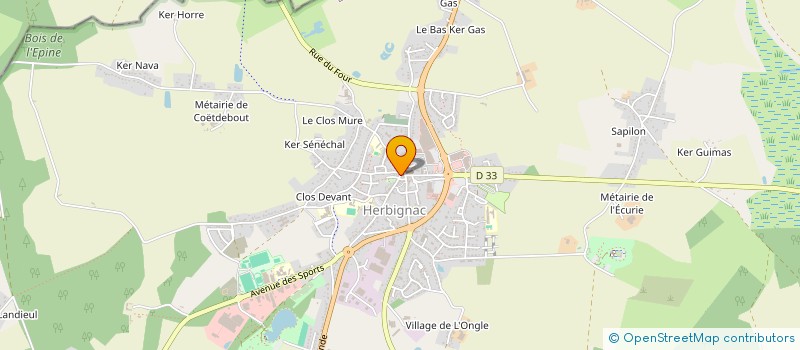 localisation de l'entreprise PALMA 44 à HERBIGNAC