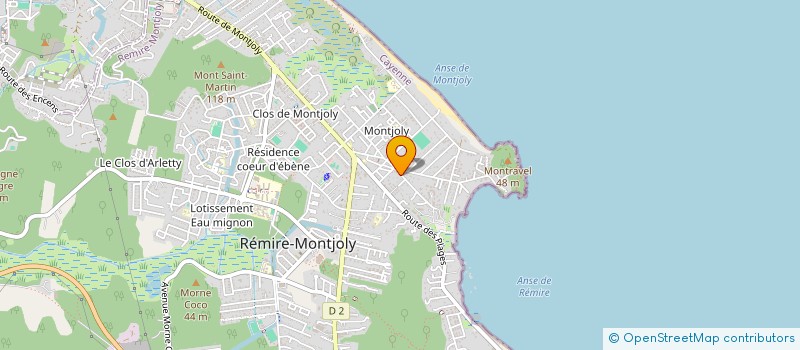 localisation de l'entreprise PALMA  REMIRE-MONTJOLY