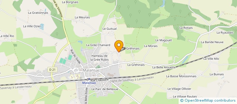 localisation de l'entreprise PALMA  MALANSAC