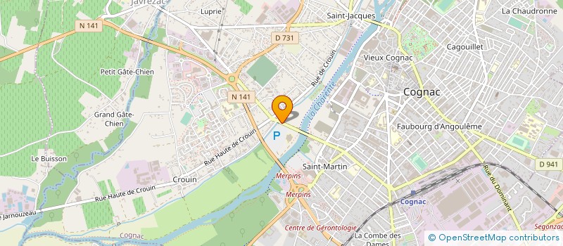 localisation de l'entreprise PALMA AUTO à COGNAC
