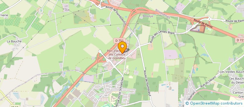 localisation de l'entreprise PALMA BRETAGNE  BOUAYE