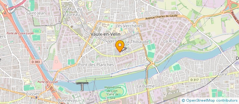 localisation de l'entreprise PALMA BY LHC  VAULX-EN-VELIN