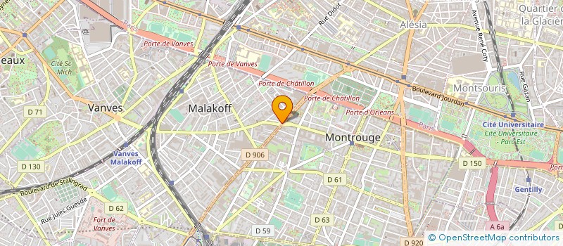 localisation de l'entreprise PALMA D' OR  MALAKOFF