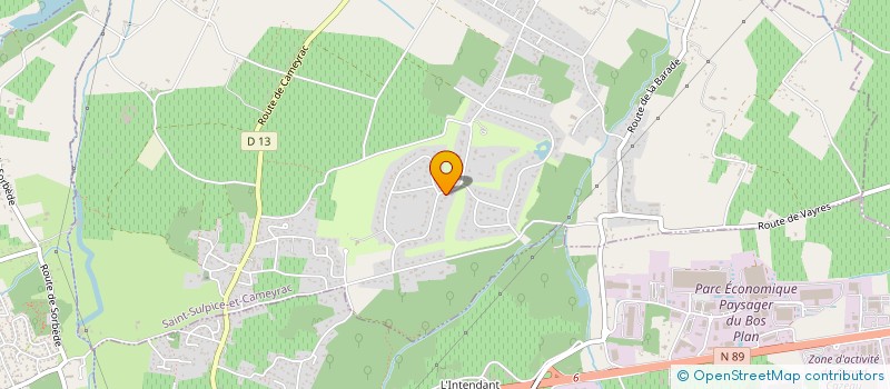 localisation de l'entreprise PALMALASA  SAINT-SULPICE-ET-CAMEYRAC