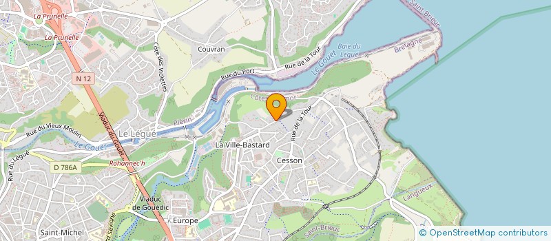 localisation de l'entreprise PALMANO à SAINT-BRIEUC