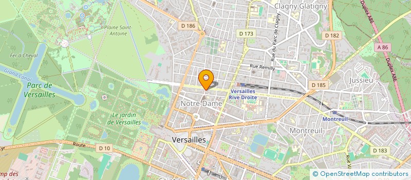 localisation de l'entreprise PALMAR à VERSAILLES
