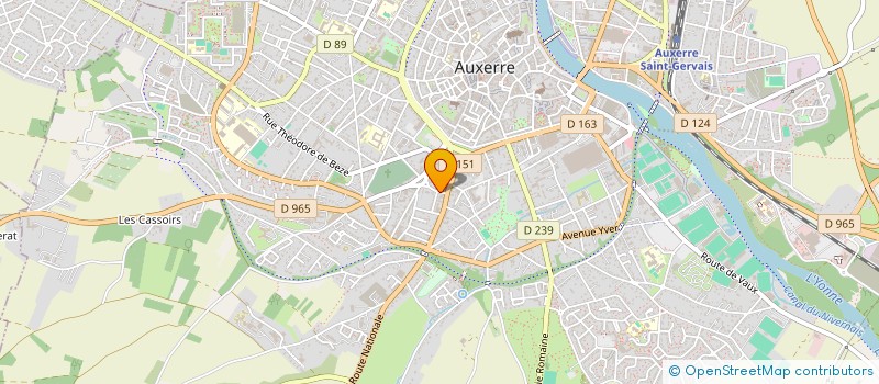 localisation de l'entreprise PALMAROUX à AUXERRE