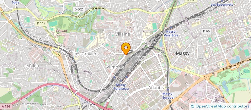 localisation de l'entreprise PALMASOFT CS à MASSY