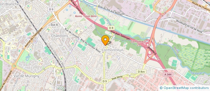 localisation de l'entreprise PALMAT  CORMONTREUIL