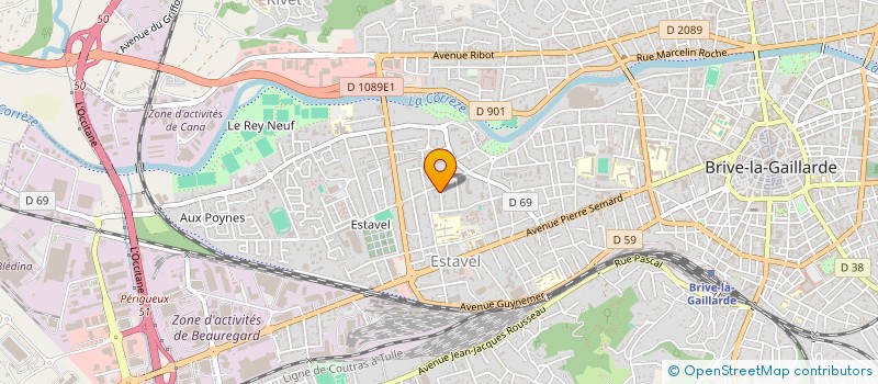 localisation de l'entreprise PALMAT EQUIPEMENTS à BRIVE-LA-GAILLARDE