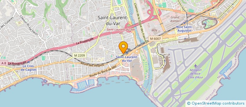 localisation de l'entreprise PALMAZUR à SAINT-LAURENT-DU-VAR