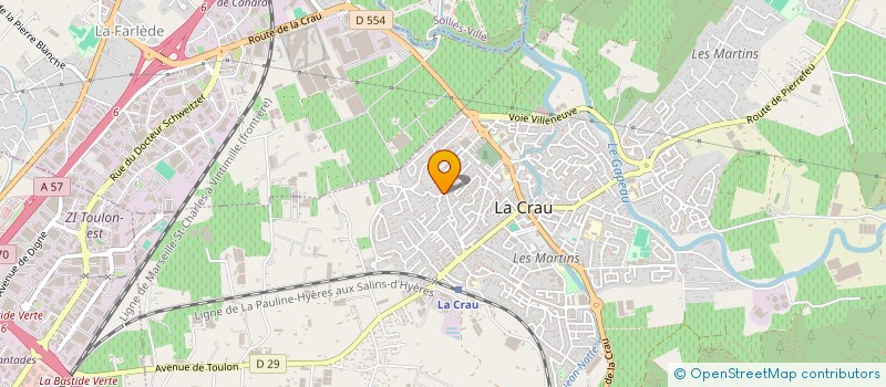 localisation de l'entreprise PALME à LA CRAU