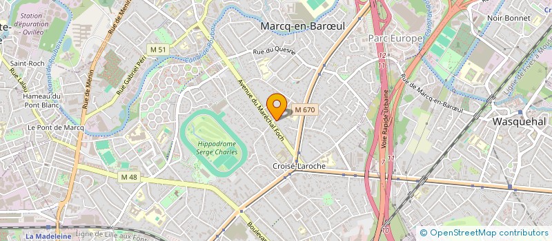 localisation de l'entreprise PALME à MARCQ-EN-BARŒUL