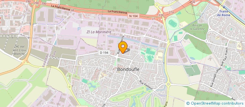 localisation de l'entreprise PALMEIRA à BONDOUFLE