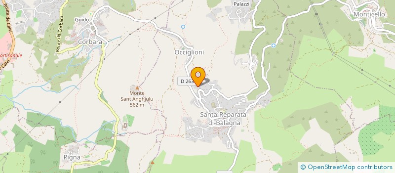 localisation de l'entreprise PALMENTO 7 à SANTA-REPARATA-DI-BALAGNA