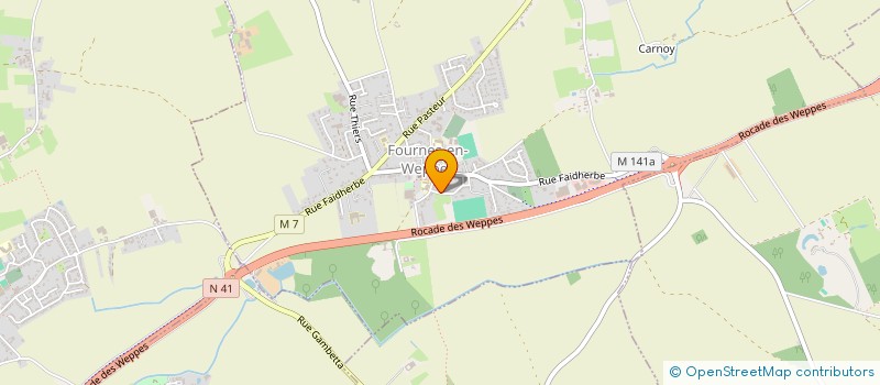 localisation de l'entreprise PALMER  FOURNES-EN-WEPPES