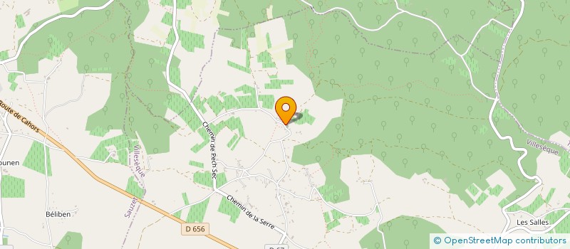 localisation de l'entreprise PALMER  VILLESEQUE