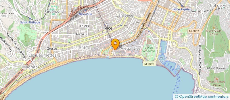 localisation de l'entreprise PALMER SARL à NICE