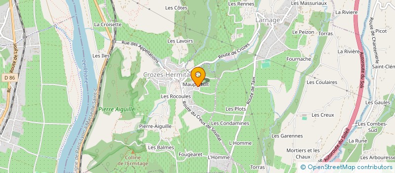 localisation de l'entreprise PALMERAIE  CROZES-HERMITAGE