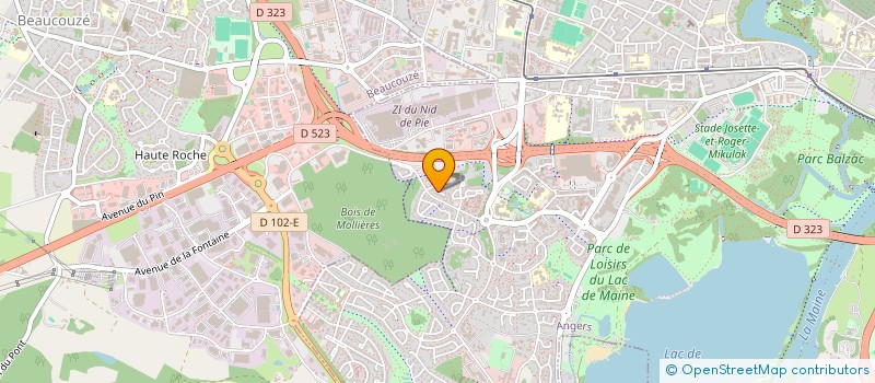 localisation de l'entreprise PALMERAY à ANGERS