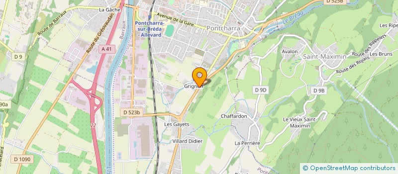 localisation de l'entreprise PALMES à PONTCHARRA