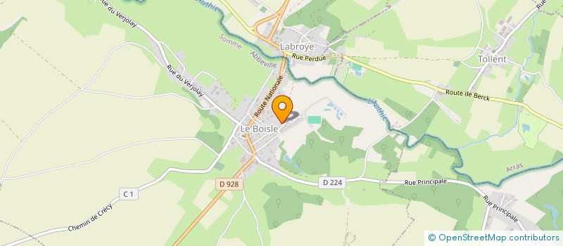 localisation de l'entreprise PALMETUM  LE BOISLE