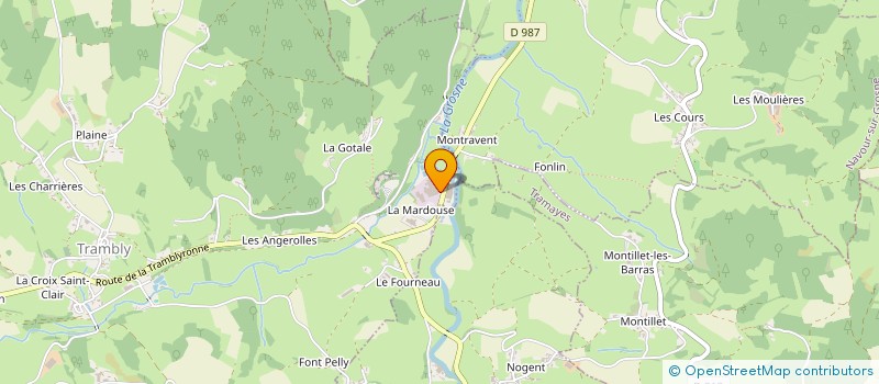 localisation de l'entreprise PALMI D'OR BOURGOGNE à TRAMBLY