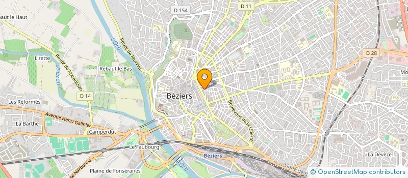localisation de l'entreprise PALMIE GESTION à BEZIERS