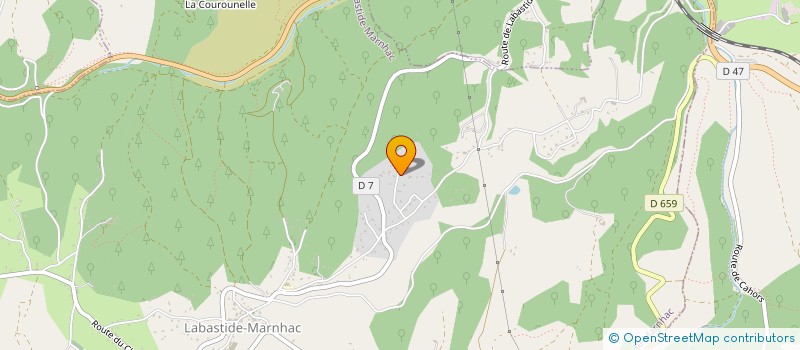 localisation de l'entreprise PALMIER  LABASTIDE-MARNHAC
