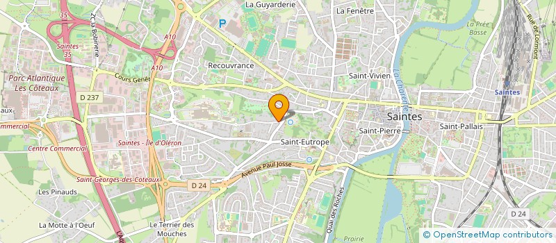 localisation de l'entreprise PALMIER  SAINTES