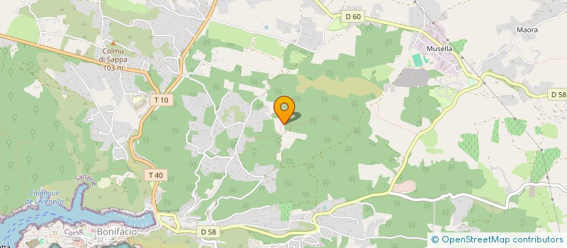 localisation de l'entreprise PALMIER CAFE  BONIFACIO