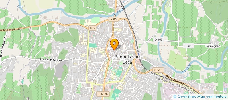localisation de l'entreprise PALMIER DESCOURS INDIVISION  BAGNOLS-SUR-CEZE