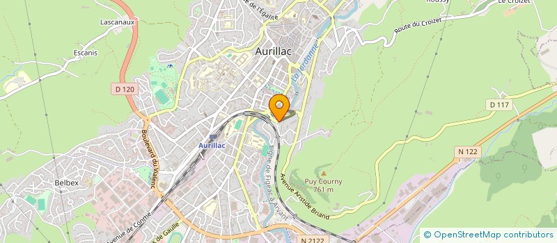 localisation de l'entreprise PALMIER FOREST à AURILLAC