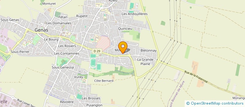 localisation de l'entreprise PALMIERI  GENAS