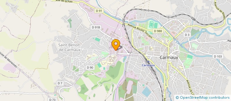 localisation de l'entreprise PALMIERI ET FILS à CARMAUX