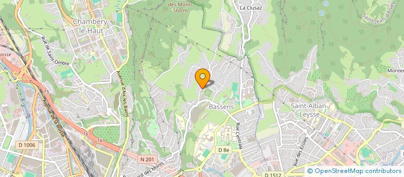 localisation de l'entreprise PALMIERI TP  LE BOURGET-DU-LAC