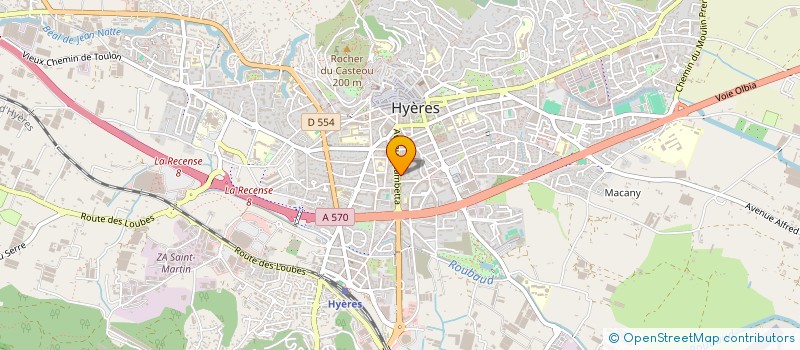 localisation de l'entreprise PALMIERS à HYERES