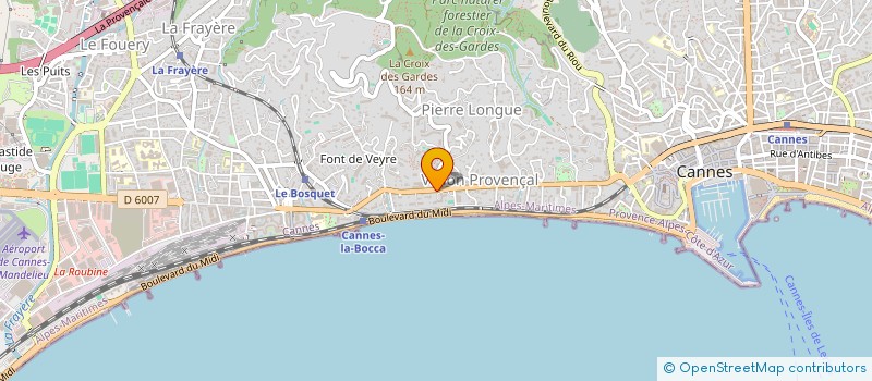 localisation de l'entreprise PALMOTEL à CANNES