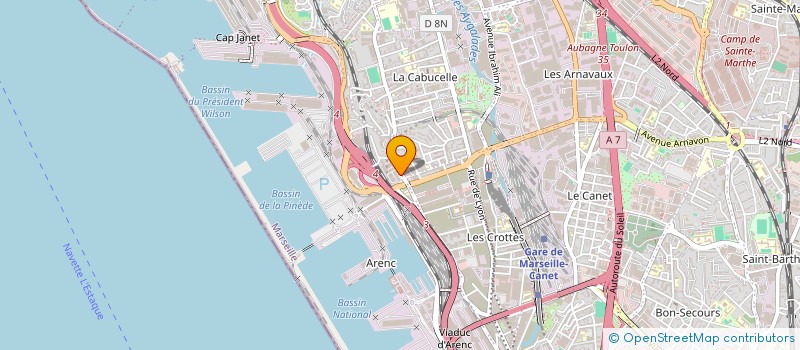localisation de l'entreprise PALMROU à MARSEILLE