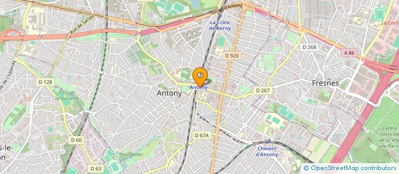 localisation de l'entreprise PALMS à ANTONY