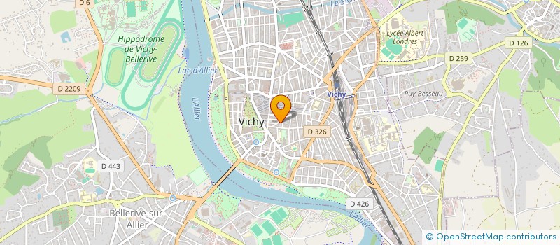 localisation de l'entreprise PALMS HOTELS à VICHY