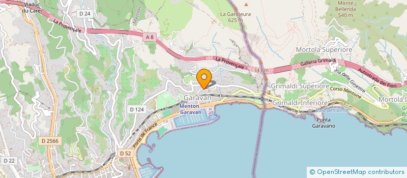 localisation de l'entreprise PALMS RESIDENCE à MENTON